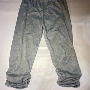 Gray Sweatpants Unisex Elastic Waist Heather Joggers Light Lounge Casual Pants